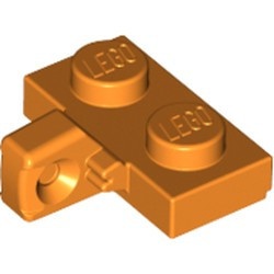 44567-4 Scharnierplaat 1x2- 1 vinger aan ZIJKANT oranje NIEUW *1B298