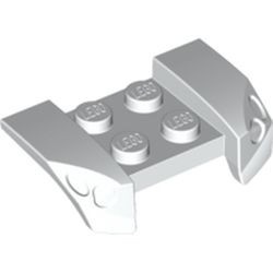 44674-1G Plaat 2x4 met spatbord, vleugels, overhang lamp wit gebruikt *6K05
