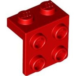 44728-5G Verbindingsplaat 1x2- 2x2 rood gebruikt *1L376