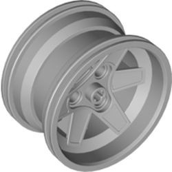 44772-86 Wiel 56mm/34mm Technic Racing Midden 3 PINGATEN ALLEEN VELG (PAKKETZENDING) grijs, licht (blauwachtig) NIEUW *5W000