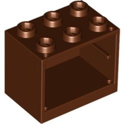 4532b-88 Kastje klein 2x3x2 (zie 4533 voor deur) bruin, roodachtig NIEUW *5K000