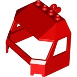 45406-5G Ruit 4x6x4 cabine met scharnier rood gebruikt *