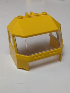 45406c03-3G Ruit 4x6x4 MET transparant glas (PAKKETZENDING) geel gebruikt *