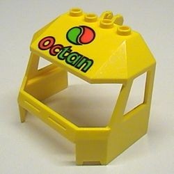45406pb001-3G Ruit 4x6x4 met Octan Logo (PAKKETZENDING) geel gebruikt *5S009