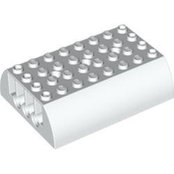 45411-1G Dakpan 8x6x2 dubbel wit gebruikt *1D031