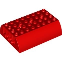 45411-5 Dakpan 8x6x2 dubbel rood NIEUW *