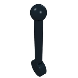 4593-11G Versnelling-pook zwart gebruikt *1A081