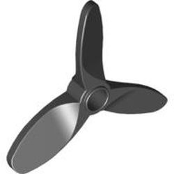 4617-11 Propellor 5,5 diameter- 3 gedraaide bladen dik zwart NIEUW *0D0000