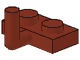 4623-88 Platte plaat 1x2 met haak bovenop bruin, roodachtig NIEUW *1B330