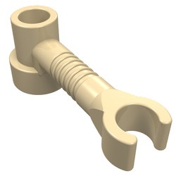 4735-2 Balk 1x3 met clip (robotarm) crème NIEUW *0W001