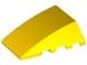 47753-3G Steen, wig 4x4 aflopend zonder noppen bovenop geel gebruikt *1D012
