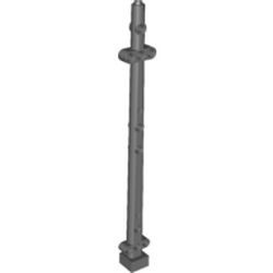 48002-85 Mast 2x2x20 met gaten grijs, donker (blauwachtig) NIEUW *