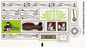 4840stk01 STICKER 4840 Harry Potter- The Burrow NIEUW *0S0000