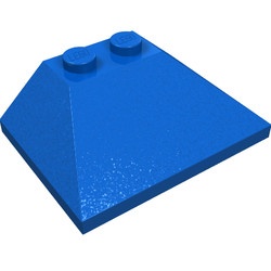 4861-7G Dakpan 33/45 graden dubbel 4x3 blauw gebruikt *1D015