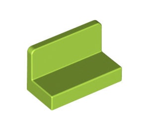 4865b-34 Paneel 1x2x1 (bankje) vlak afgeronde hoeken lime NIEUW *1B018
