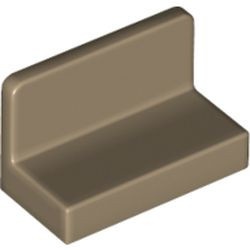 4865b-69 Paneel 1x2x1 (bankje) vlak afgeronde hoeken crème,donker NIEUW *1B018