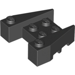 50373-11 WigSTEEN 3x4 verhoogde zijkanten met zijsleuven zwart NIEUW *