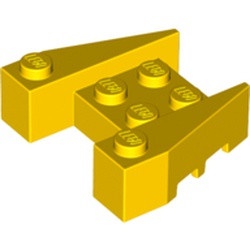 50373-3G WigSTEEN 3x4 verhoogde zijkanten met zijsleuven geel gebruikt *1D012