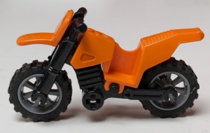 50860c12-4G Motorfiets met zwarte onderkant en donkergrijze wielen oranje gebruikt *1D038