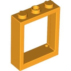 51239-110 Raam 1x3x3 NIEUWE type zonder luikhouders oranje, lichthelder NIEUW *1L0000
