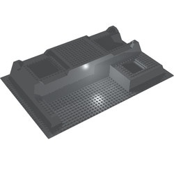 51542-86G Basisplaat 32x48x6 met niveau's (PAKKETPOST) grijs, licht (blauwachtig) gebruikt *1W000