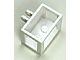 51858-1 Kraanmand 3x2x2 locking fingers wit NIEUW *0D000