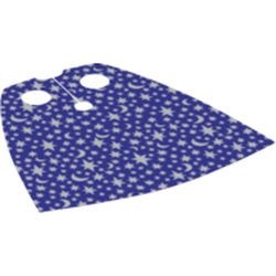 522pb007-89 Cape standaard met sterren en maan (textiel) (col12-1) paars, donker NIEUW *0T0000