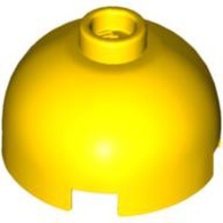 553-3 Steen, 2x2x1 dome TOP geel NIEUW *1B080