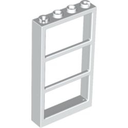 57894-1 Raam 1x4x6 Frame 3 vakken ZONDER ruit wit NIEUW *L11-13