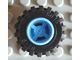 6014bc01-42G Wiel 11x12mm asgat met offset gegroefde band 21x12mm blauw, midden gebruikt *5W000