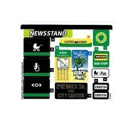 60154stk01 STICKER 60154 Bus Station NIEUW *0S0000