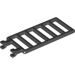 6020-11G 7x3 rooster met dubbele clips AAN ÉÉN ZIJDE zwart gebruikt *1L0000