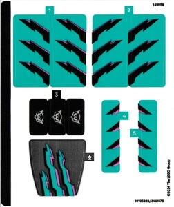 60406stk01 STICKER 60406 Race car and car carrier truck NIEUW *0S0000
