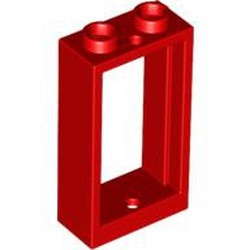 60593-5 Raam 1x2x3- vlak (NIEUWE stijl) ZONDER GLAS rood NIEUW *1B278