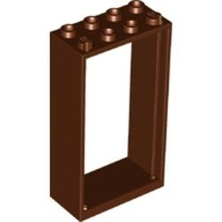 60599-88 Deurpost 2x4x6 bruin, roodachtig NIEUW *3D0000