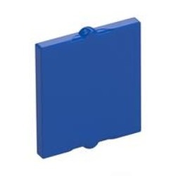 60601-7 Glas voor raam 1x2x2 nieuwe type (klein centraal pinnetje beide zijden) blauw NIEUW *1L000
