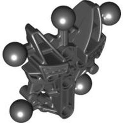60894-11G Bionicle Matoran torso, Type 1 zwart gebruikt *