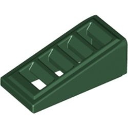 61409-80 Dakpan 18 graden 2x1 met vier sleuven groen, donker NIEUW *1B194