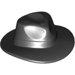 61506-11 Hoed (Fedora) zwart NIEUW *0L0000