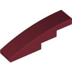 61678-59 Dakpan gebogen 1x4 rood, donker NIEUW *1B100