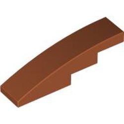61678-68G Dakpan gebogen 1x4 oranje, donker gebruikt *1D037