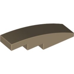 61678-69G Dakpan gebogen 1x4 crème,donker gebruikt *1D037