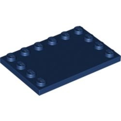 6180-63 Tegel 4x6 met noppen zijkant blauw, donker NIEUW *5K0000