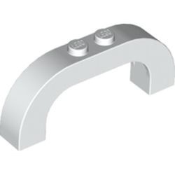 6183-1G Steen, boog180 graden 1x6x2 boven rond wit gebruikt *1L095