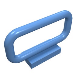 6187-42G Hek van buizen 1x4x2 geen nopgaten bovenop blauw, midden gebruikt *1C026
