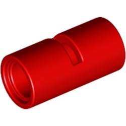 62462-5 Technic, Pin koppelaar Rond met inkeping rood NIEUW *1A072