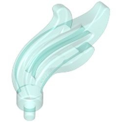 64647-15 Vlam, drievoudige pluim transparant lichtblauw NIEUW *0B0000