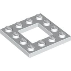 64799-1 Platte plaat 4x4 met gat 2x2 wit NIEUW *1L0000
