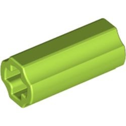 6538c-34 Technic, As koppelaar ribbels lengterichting lime NIEUW * 1A074