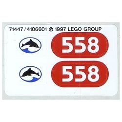 6558stk01 STICKER 6558 Shark Cage Cove NIEUW *0S0000